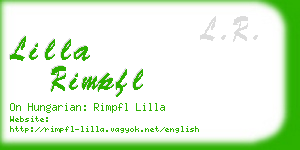 lilla rimpfl business card